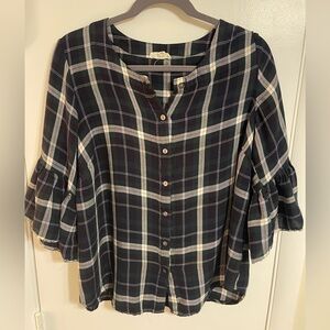 Plaid Blouse